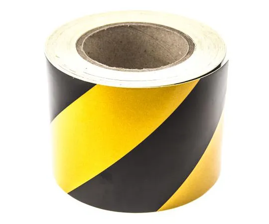 63-7430-39　RS PRO Black/Yellow Reflective Tape 100mm x 25m　219-7881