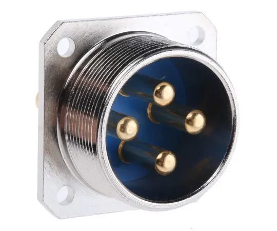63-7490-78　Jaeger 4 Way Panel Mount MIL Spec Circular Connector Receptacle, Pin Contacts, MIL-DTL-5015　5337 630 06