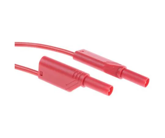 63-7500-26　Hirschmann Test & Measurement Test lead, 32A, 1000V ac/dc, Red, 1m Lead Length　934088101
