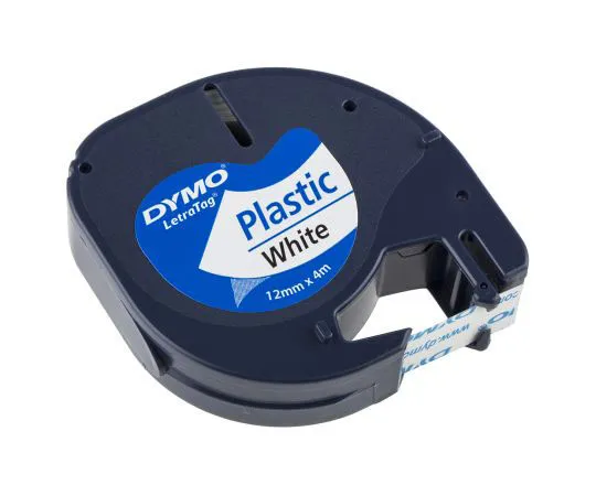 63-7502-73　Dymo Black on White Label Printer Tape, 12 mm Width, 4 m Length　S0721660