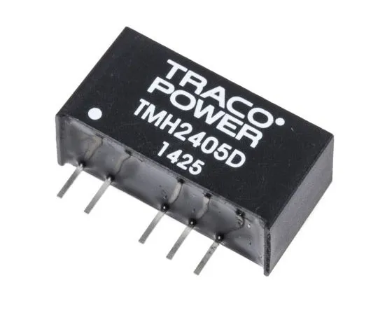 63-7485-84　TRACOPOWER TMH 2W Isolated DC-DC Converter Through Hole, Voltage in 21.6 → 26.4 V dc, Voltage out ±5V dc　TMH 2405D