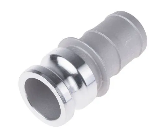63-7506-79　Straight Male Hose Coupling 2in Part E Cam & Groove Adapter, Aluminium　362-6807