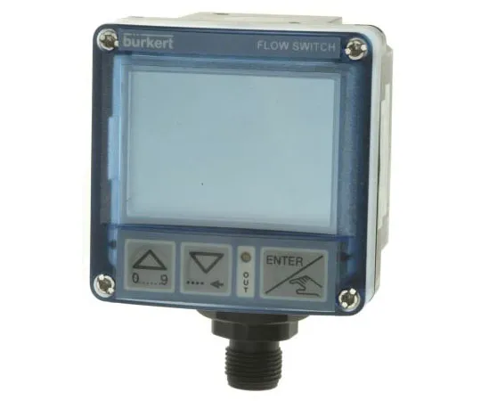 63-7511-60　Burkert, 2 → 1200 L/min Flow Controller, Swivel 5-Pin M12 Plug, PNP, 12 → 30 V dc, 8 Digit LCD　436473