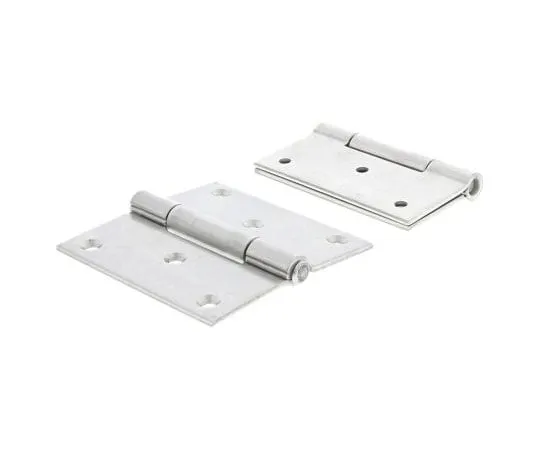 63-7493-13　Pinet Raw Stainless Steel Square Hinge with a Removable Pin Screw, 80mm x 80mm x 2.5mm　52-A-3616