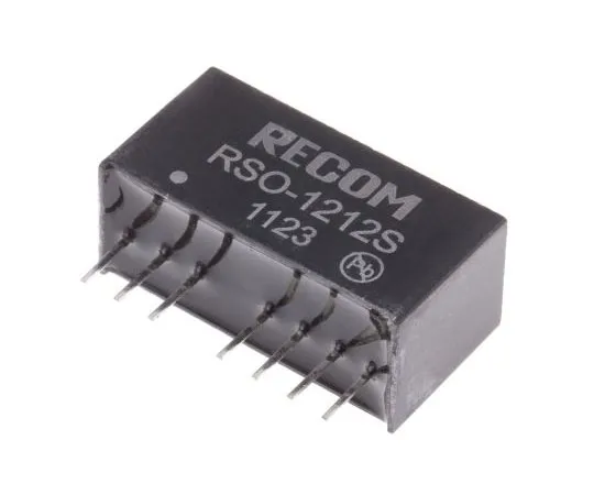 63-7356-75　Recom RSO 1W Isolated DC-DC Converter Through Hole, Voltage in 9 → 18 V dc, Voltage out 12V dc　RSO-1212S