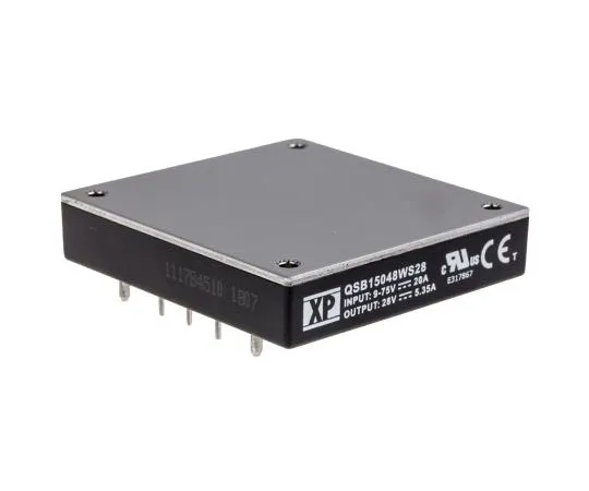 63-7393-50　XP Power QSB15048W 150W Isolated DC-DC Converter PCB Mount, Voltage in 9 → 75 V dc, Voltage out 28V dc　QSB15048WS28