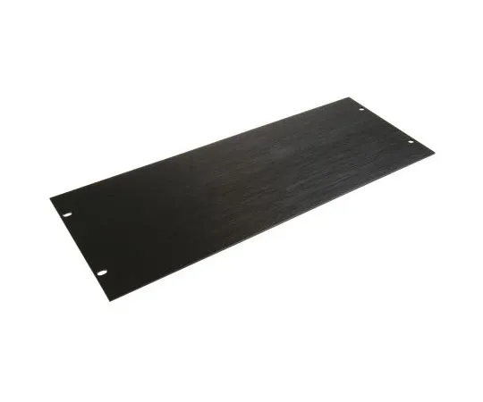 63-7543-81　19-inch Front Panel, 4U, Black, Aluminium　439-3340