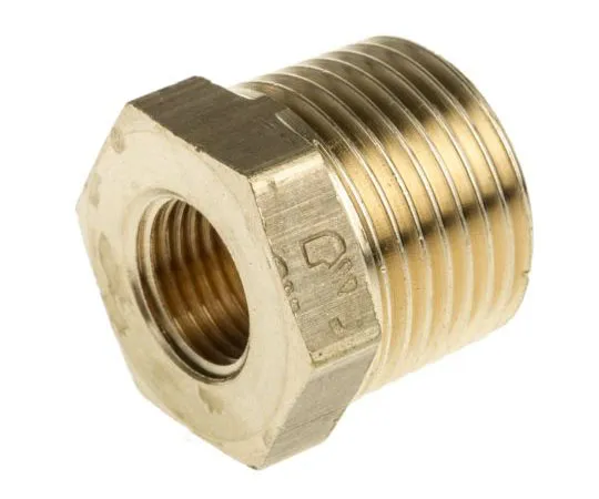 63-7484-80　Legris Brass 3/8 in BSPT Male x 1/8 in BSPP Female Straight Reducer Threaded Fitting　0163 17 10