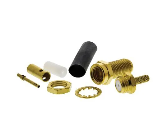 63-7474-36　Radiall Straight 50Ω Bulkhead SMA Bulkhead, Crimp Termination RG188, RG316　R125303000