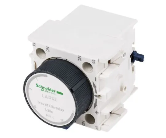 63-7527-49　Schneider Electric TeSys D, NO/NC (2), Contactor Timer, Front Mount, 10 A　LADS2