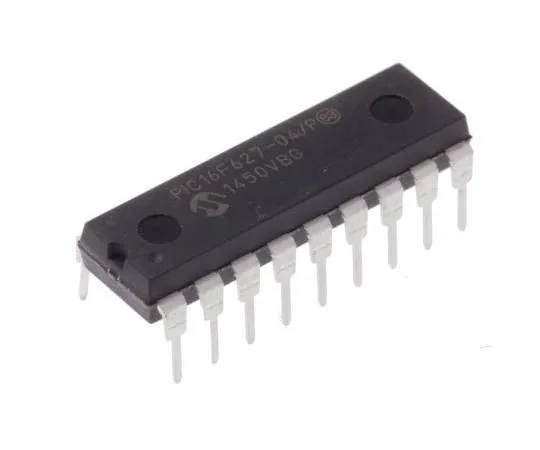 63-7514-70　Microchip PIC16F627-04/P, 8bit PIC Microcontroller, 4MHz, 1024 x 14 words, 128 x 8 words Flash, 18-Pin PDIP　PIC16F627-04/P