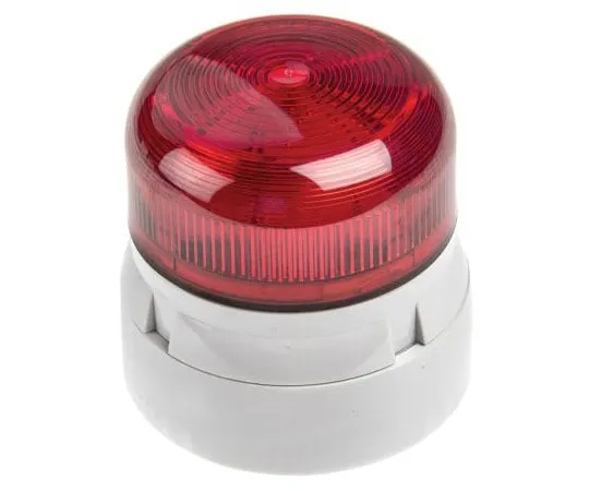 63-7484-09　Xenon, Flashing Beacon Flashguard Xenon Series, Red, Surface Mount, 12 V dc, 24 V dc　QBS-0052