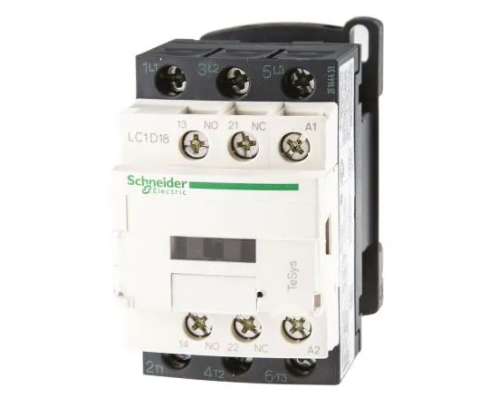 63-7527-57　Schneider Electric 3 Pole Contactor, 18 A, 110 V ac Coil, TeSys D, 3NO, 7.5 kW　LC1D18F7