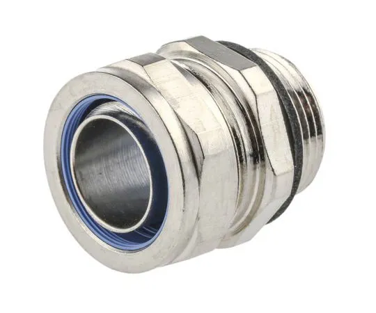 63-7527-83　Adaptaflex Swivel Cable Conduit Fitting, Brass Silver Nickel Plated 20mm nominal size IP65 PG16　SP20/PG13/M