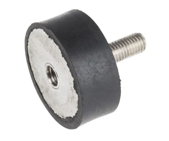 63-7392-49　RS PRO 20mm Shock Mount M10 50mm Diameter 253.66kg Compression Load, Male to Female Natural Rubber　171-2608