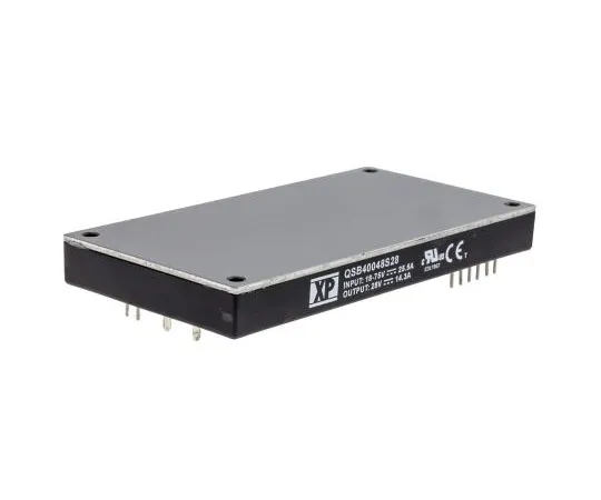 63-7393-48　XP Power QSB400 400W Isolated DC-DC Converter PCB Mount, Voltage in 18 → 75 V dc, Voltage out 28V dc　QSB40048S28