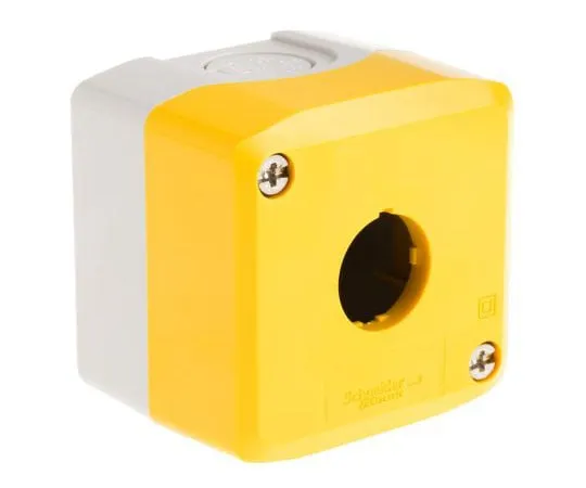 63-7498-70　Schneider Electric Harmony XALK Push Button Enclosure, 1 Hole Yellow, 22mm Diameter None Plastic　XALK01