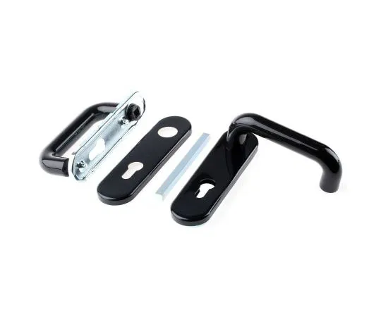 63-7515-10　Polyamide Black Door Lever With Concealed Fixings, 90.5mm Fixing Centres　1.64.0602.0
