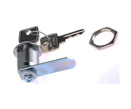 63-7501-31　Euro-Locks a Lowe & Fletcher group ******* Panel to Tongue Depth 20mm Nickel, Stainless Steel Chrome Plated Camlock,　2724032