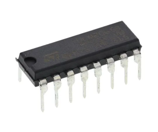 63-7362-03　STMicroelectronics ULN2065B Quad NPN Darlington Pair, 1.75 A 80 V, 16-Pin PDIP　ULN2065B