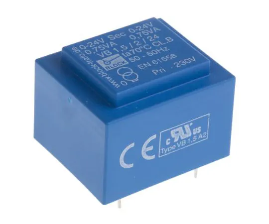 63-7500-75　24V ac 2 Output Through Hole PCB Transformer, 1.5VA　VB 1.5/2/24