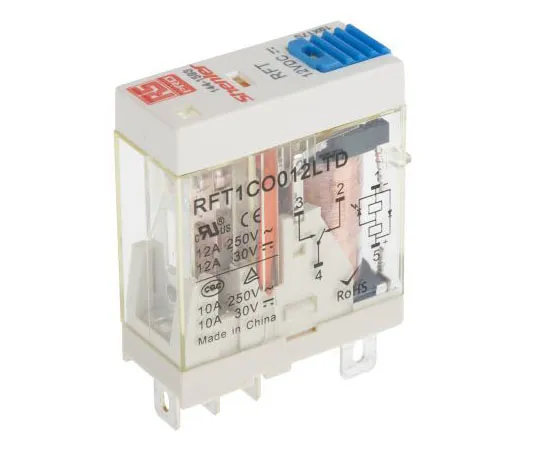 63-7371-97　RS PRO SPDT Non-Latching Relay Plug In, 12V dc Coil, 12A　144-1593