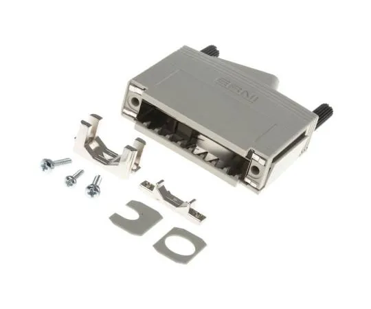 63-7433-17　ERNI KSG 200 Series PC Angled D-sub Connector Backshell, 25 Way　63387