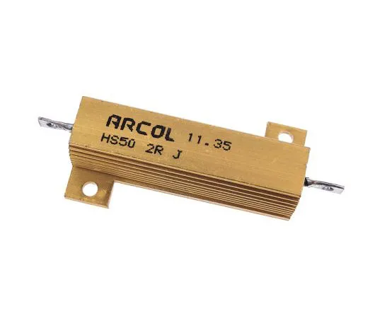 63-7449-71　Arcol HS50 Series Aluminium Ho***d Axial Wire Wound Panel Mount Resistor, 2Ω ±5% 50W　HS50 2R J