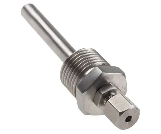 63-7407-48　RS PRO Thermopocket for *** with Temperature Probes With 3 mm, 8 (Pocket) mm Probe Diameter, 1/2 BSP　178-0954