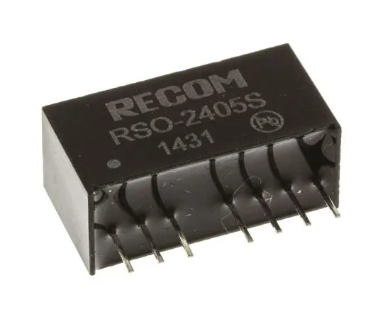 63-7356-78　Recom RSO 1W Isolated DC-DC Converter Through Hole, Voltage in 18 → 36 V dc, Voltage out 5V dc　RSO-2405S