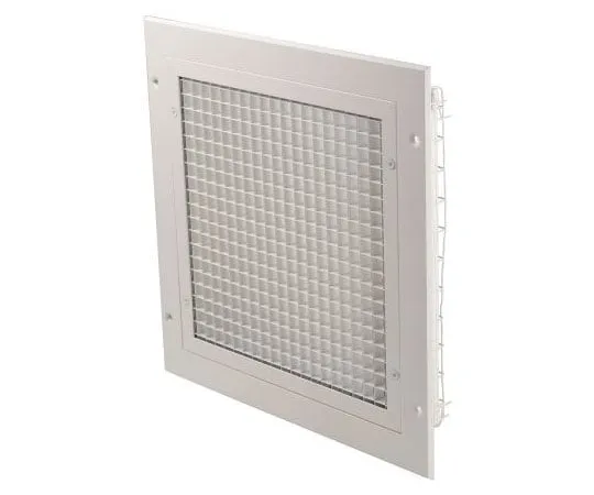 63-7411-66　White Aluminium Vent Grille, 300 x 300mm　185-4713