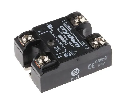 63-7503-50　Sensata / Crydom 25 A Solid State Relay, Zero Cross, Panel Mount, SCR, 280 V rms Maximum Load　A2425PG