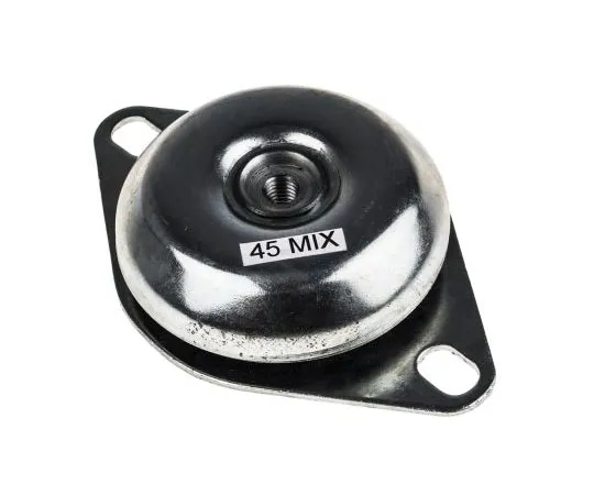 63-7385-55　RS PRO Round M12 Zinc Plated Steel Anti Vibration Mount 240 Compression Load ,172mm dia. Natural Rubber +100°C　162-3232