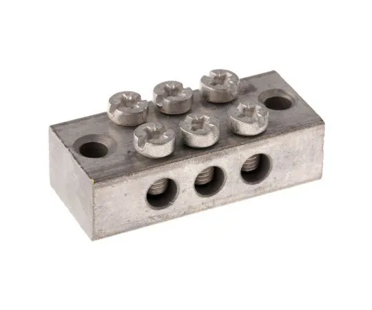 63-7464-67　RS 3 Way Double Screw Earth Terminal Block, Screw Down 0 → 16 mm²　283-0730