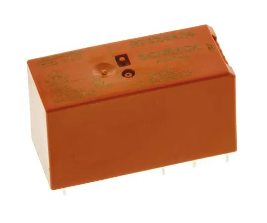 63-7361-02　DPDT latching PCB relay, 8A 24Vdc coil　RT424A24
