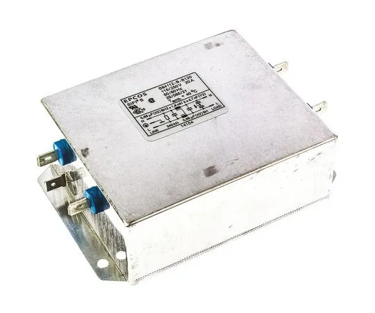 63-7427-22　EPCOS B84112B Series 20A 250 V ac 50 → 60Hz Chassis Mount RFI Filter, with Tab Terminals, Single Phase　B84112B0000B120