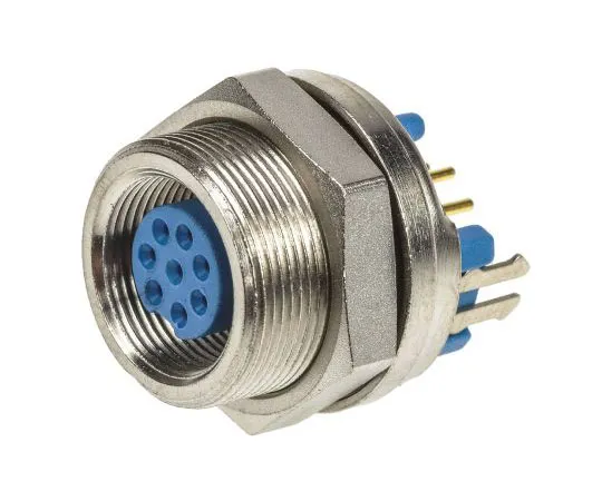 63-7454-41　TE Connectivity TRIAD™ 01 Series Subminiature Panel Mount Connector, 8 contacts Socket　7-1437719-8