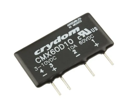 63-7445-01　Sensata / Crydom 10 A rms Solid State Relay, DC, PCB Mount, MOSFET, 60 V dc Maximum Load　CMX60D10
