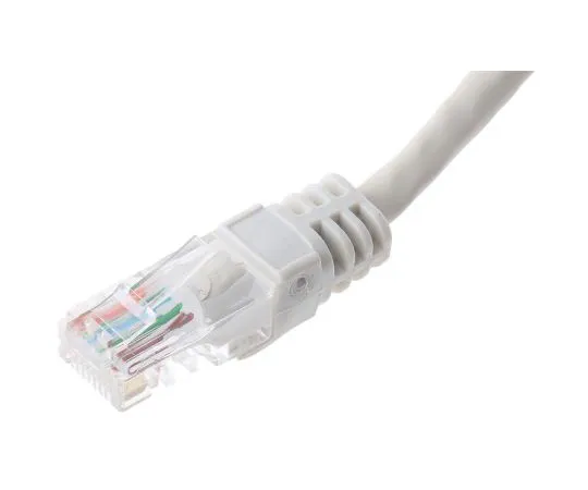 63-7495-02　Decelect Forgos Grey PVC Cat5e Cable U/UTP, 10m Male RJ45/Male RJ45　CR503NB10