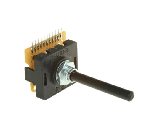 63-7384-40　Apem, 10 Position SP10T Rotary Switch, 500 mA @ 250 V ac, Through Hole　PT 6461