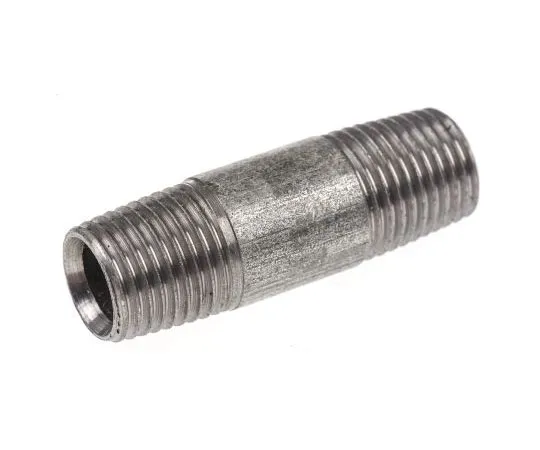 63-7453-49　RS PRO Malleable Iron Fitting Barrel Nipple, 1/4 in BSPT Male (Connection 1), 1/4 in BSPT Male (Connection 2)　257-7978