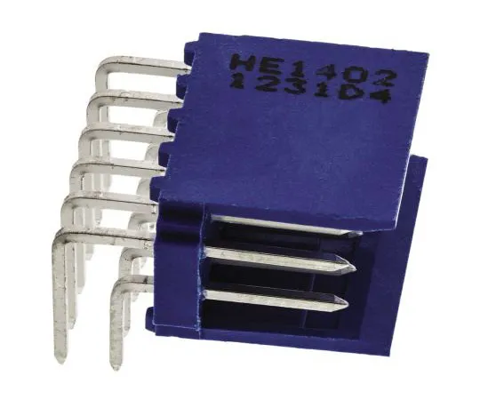 63-7361-33　TE Connectivity AMPMODU HE14, 12 Way, 2 Row, Right Angle PCB Header　281742-6