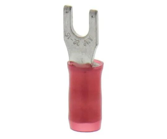 63-7383-30　TE Connectivity PIDG Series Insulated Crimp Spade Connector, 0.3mm² to 1.4mm², 22AWG to 16AWG, M2.5 Stud Size Nylon, Red　130521