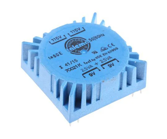 63-7432-99　2 Output Toroidal Transformer, 5VA, 2 x 9V ac　70021K