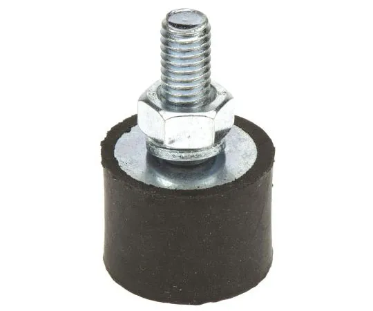 63-7440-63　FIBET 2015VD18-45 33mm Shock Mount M6 20mm Diameter 23.4kg Compression Load 3mm, Male to Female Natural Rubber　2015VD18-45