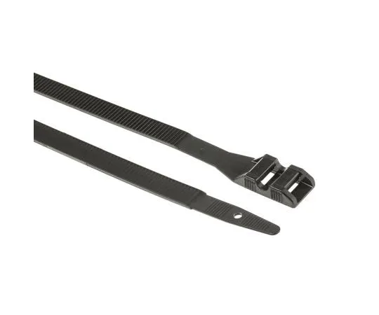 63-7384-20　SES Sterling, SM Series Black PA 12 Cable Tie, 265mm x 9 mm　1890125010