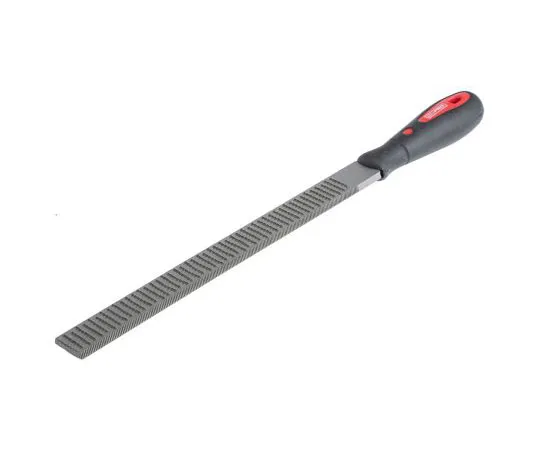 63-7383-55　RS Pro 250mm Bastard, Rasp Cut Flat Engineers File With Soft-Grip Handle　161-1495