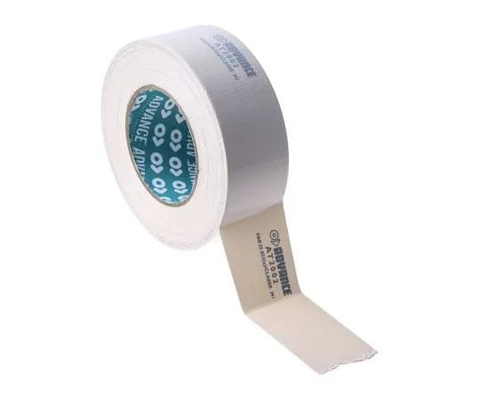63-7529-92　Advance Tapes AT2002 Gloss White Cloth Tape, 50mm x 50m, 0.23mm Thick　AT2002