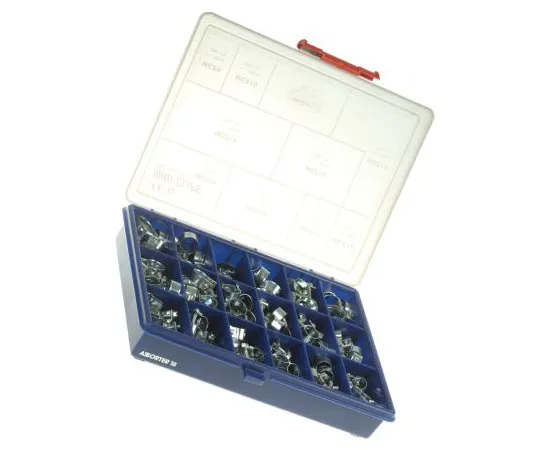 63-7509-13　JCS Hi-Torque 157 Piece Steel Bolt Drive Hose Clip Kit, 7 → 9mm and 16 → 18mm Inside Diameter　MCZAB1RS