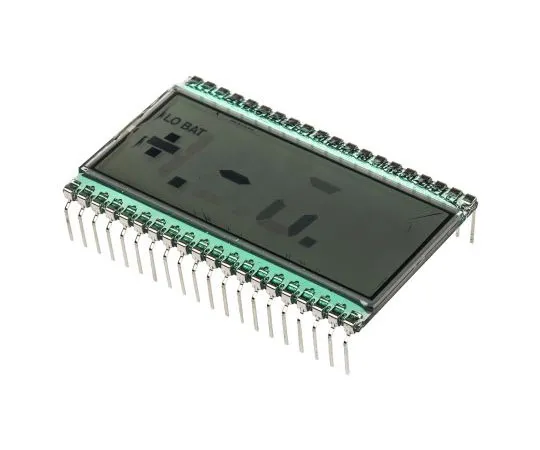 63-7411-07　RS PRO 7-Segment LCD Display, Black on Grey, 1 Row by 6 Characters, Reflective　184-7737